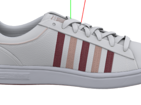 K-Swiss dames Court WinstonSneakers 3D Модель
