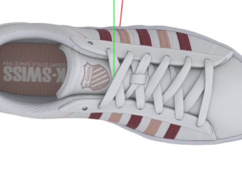 K-Swiss dames Court WinstonSneakers 3D Модель