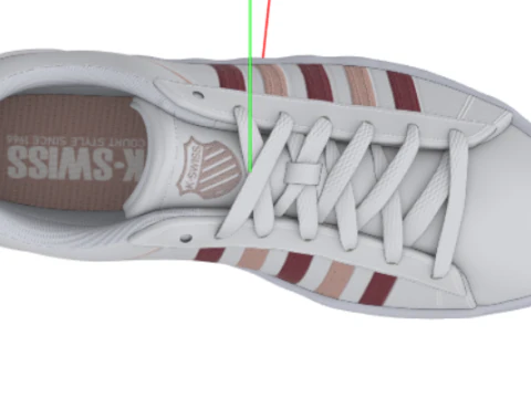 K-Swiss dames Court WinstonSneakers 3D Model