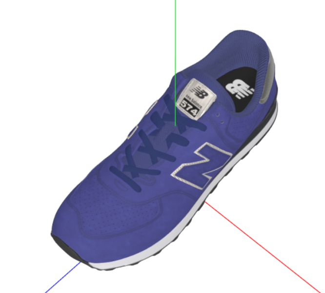 New Balance Womens 574 V2 Animal Print Sneaker 3D Modell .c4d .max .obj .3ds .fbx .stl .blend 