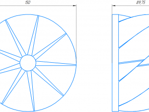 Impeller 3Dプリントモデル