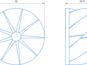 Impeller 3D Print Model