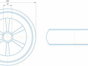 Roue artistique Modèles 3D en vedette