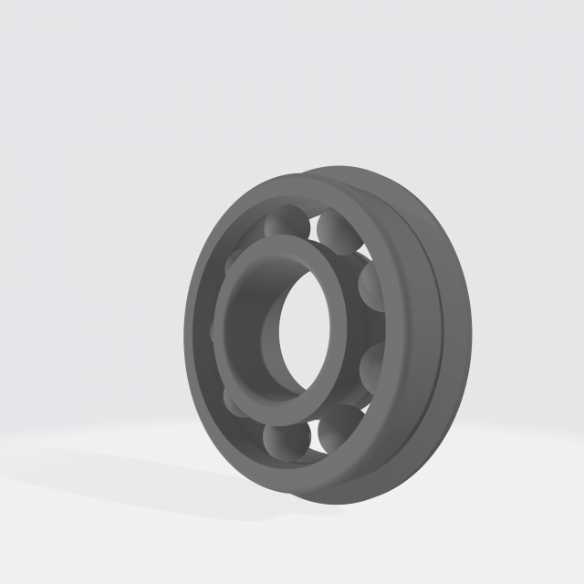 Bearing 3D Print Model .c4d .max .obj .3ds .fbx .stl .blend