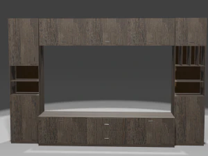 लिविंग रूम में टीवी के लिए कैबिनेट-स्टैंड 3D मॉडल