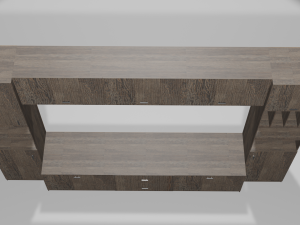 Cabinet-stand for TV in the living room 3D Model