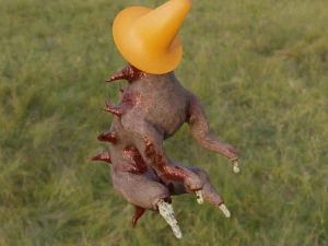 Cane dalla testa di cono non morto Modello 3D