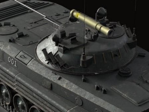 Military vehicle tank SovietIFVBMP-2 Model 3D
