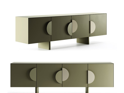 Combo Modern Sideboard Set 3D 模型