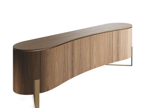 Combo Modern Sideboard Set 3D Model