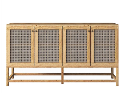 Combo Modern Sideboard Set 3D 模型