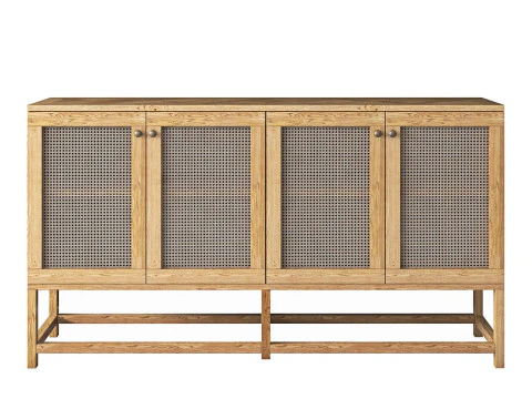 Combo Modern Sideboard Set 3D Model