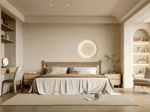 3DS MAX WABI SABI ESTILO 3D QUARTO 0080 Modelo 3D