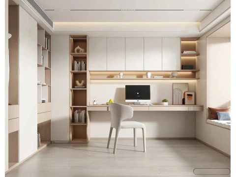 &Ccedil;alışma ve &Ccedil;alışma Alanı 3D İ&ccedil; Sahne 184 3D Model