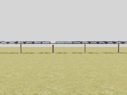 Solar Letter Panel Tracking System 3D 모델