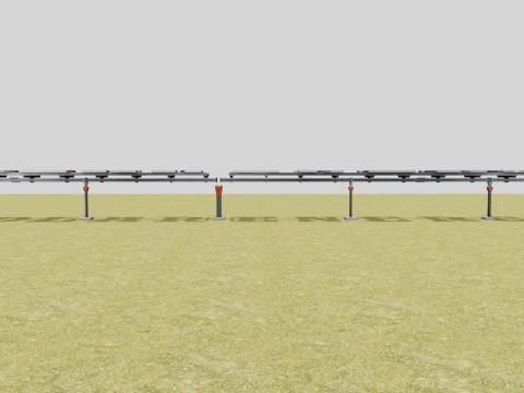 Solar Letter Panel Tracking System 3D Model