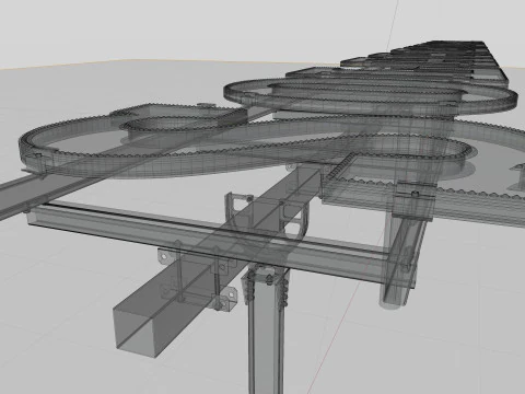 Solar Letter Panel Tracking System 3D Model