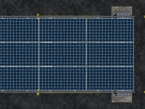 L TYPE MODERN SOLAR CARPORT TYPE-2 Modello 3D