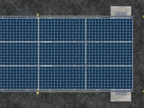 L TYPE MODERN SOLAR CARPORT TYPE-5 3Dモデル