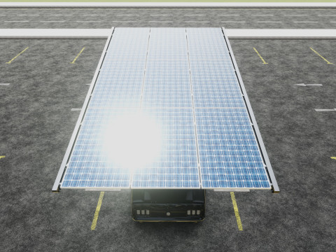 Y TYPE MODERN SOLAR CARPORT TYPE-6 3D 模型