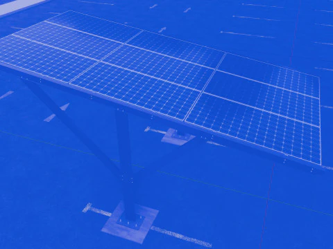 Y TYPE MODERN SOLAR CARPORT TYPE-6 3D Model