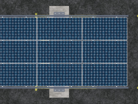 V TYPE MODERN SOLAR CARPORT TYPE-8 3D-Modell