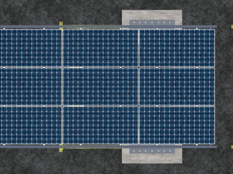 TRIPLE L TYPE MODERN SOLAR CARPORT TYPE-10 3D Model