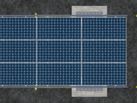 TRIPLE L TYPE MODERN SOLAR CARPORT TYPE-11 3D Model