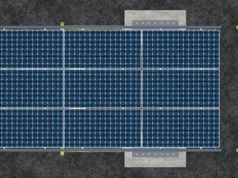 TRIPLE L TYPE MODERN SOLAR CARPORT TYPE-13 3D 모델
