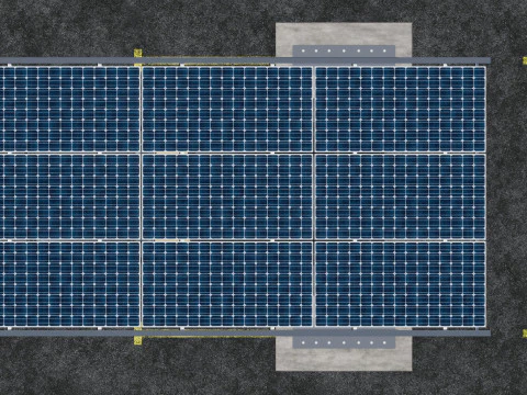 TRIPLE L TYPE MODERN SOLAR CARPORT TYPE-14 3D Model