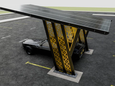 TRIPLE L TYP MODERNER SOLARCARPORT TYP-16 3D Modell