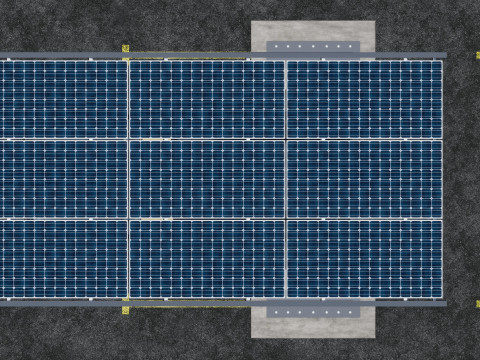 TRIPLE L TYPE MODERN SOLAR CARPORT TYPE-17 3D मॉडल