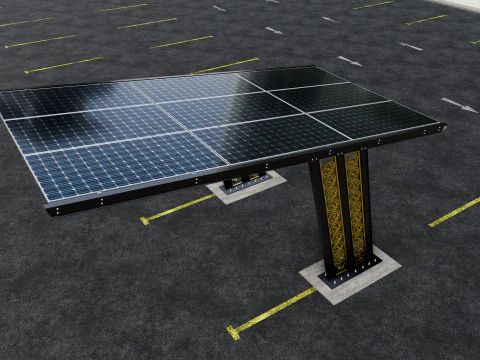 CARPORT SURYA MODERN TIPE L TIPE-17 Model 3D