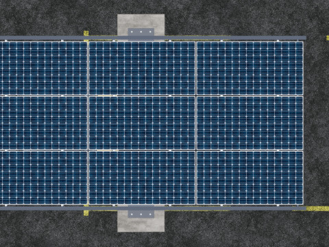 Y TYPE MODERN SOLAR CARPORT TYPE-18 Model 3D