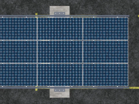 Y TYPE MODERN SOLAR CARPORT TYPE-18 3D Model