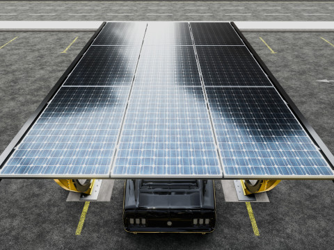 Modern Solar Carport-TEZCAN-Type-2 Modelo 3D