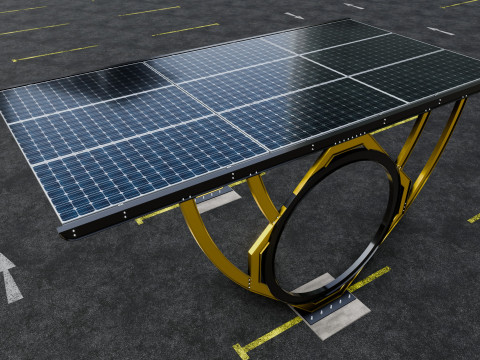 Modern Solar Carport-TEZCAN-Type-2 Modelo 3D