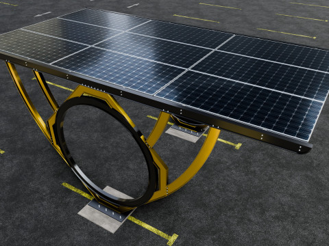 Modern Solar Carport-TEZCAN-Type-2 Modelo 3D