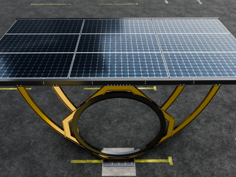 Modern Solar Carport-TEZCAN-Type-2 Modelo 3D