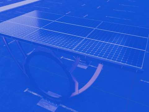 Modern Solar Carport-TEZCAN-Type-2 Modelo 3D