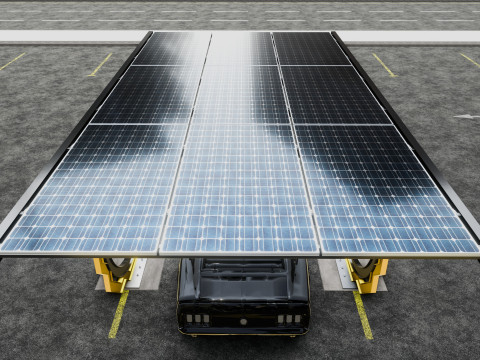Modern Solar Carport-TEZCAN-Type-3 Model 3D