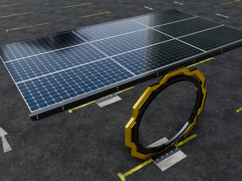 Modern Solar Carport-TEZCAN-Type-3 Model 3D