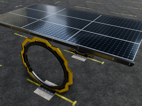 Modern Solar Carport-TEZCAN-Type-3 Model 3D