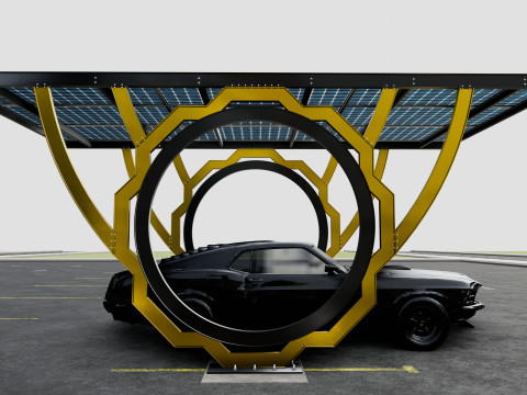 Modern Solar Carport-TEZCAN-Type-4 Model 3D