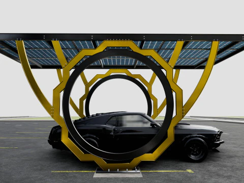 Modern Solar Carport-TEZCAN-Type-4 3D Model