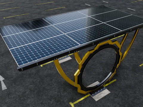 Modern Solar Carport-TEZCAN-Type-4 Model 3D