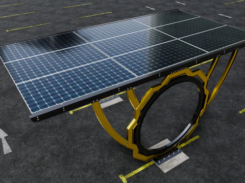 Modern Solar Carport-TEZCAN-Type-4 3D Model
