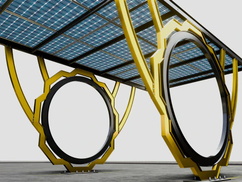 Modern Solar Carport-TEZCAN-Type-4 3D Model