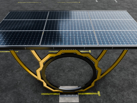 Modern Solar Carport-TEZCAN-Type-4 Model 3D