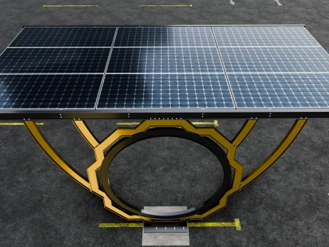 Modern Solar Carport-TEZCAN-Type-4 3D Model